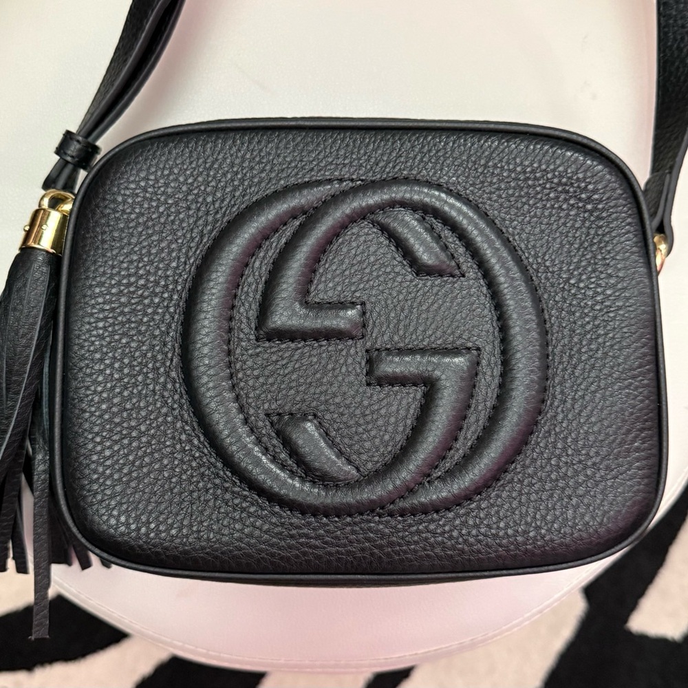 Gucci Soho Disco Black Leather Crossbody Bag